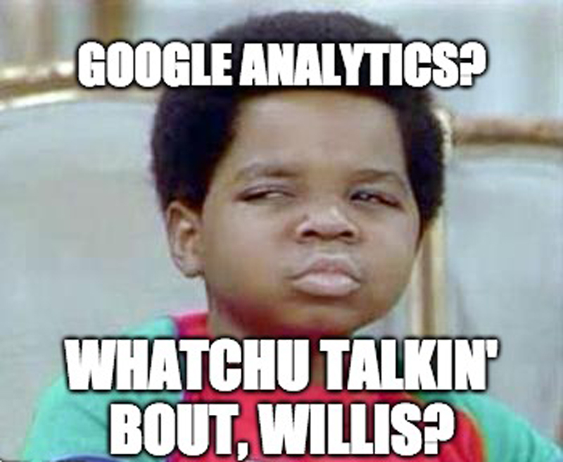 Google Analytics Meme
