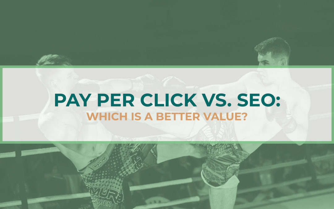 PPC vs SEO- better value graphic